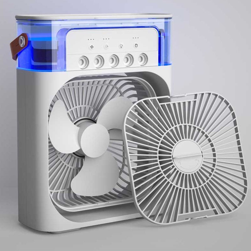 Tragbarer Klimaanlagenventilator + Luftbefeuchter