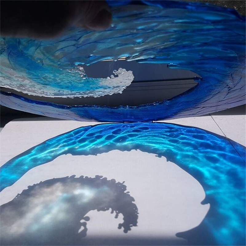 Meer Wellen Glasskulptur