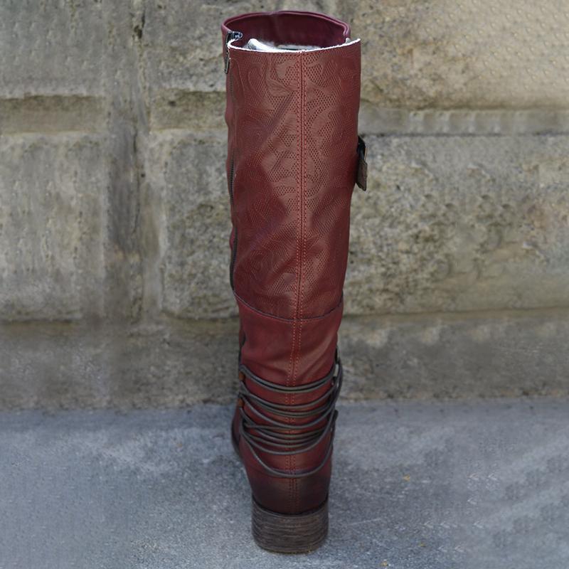Damenstiefel mit Reißverschluss