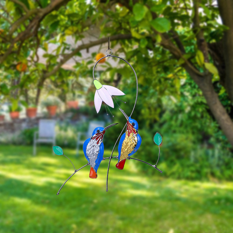 Blauer Kolibri Anhänger Dekoration