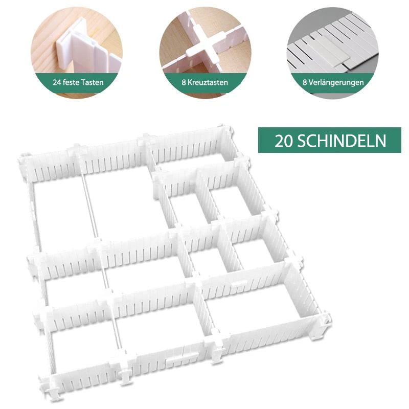 Verstellbarer Schubladen-Aufbewahrungsorganisator