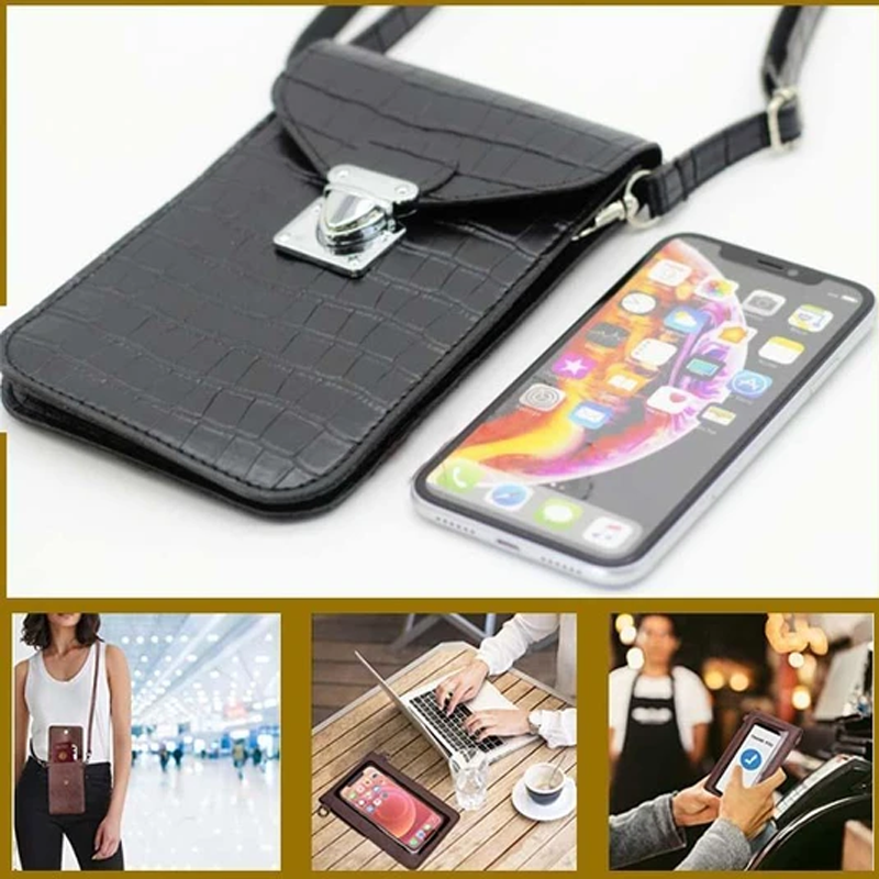 Handytasche Mit Krokodil Textur