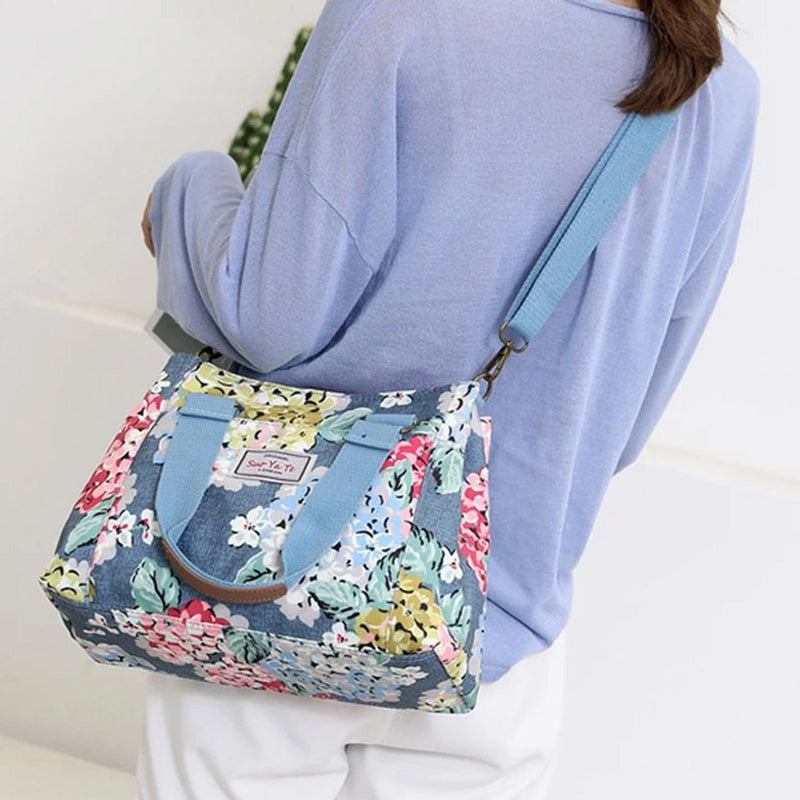 Schultertasche aus Nylon mit großem Fassungsvermögen