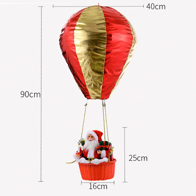 Weihnachtsdekoration-Weihnachtsmann Heißluftballon