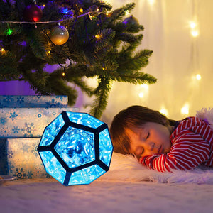 Unendliche farbige Dodekaeder Kunstlampe