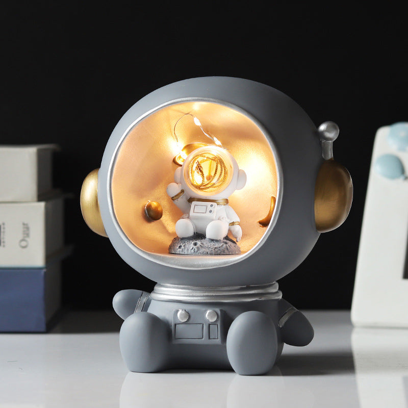 Astronaut Sparschwein aus Harzmaterial