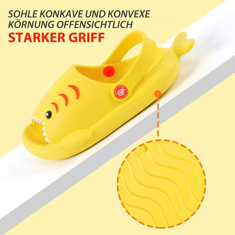 Neue rutschfeste Hai-Hausschuhe für Kinder mit weichen Sohlen