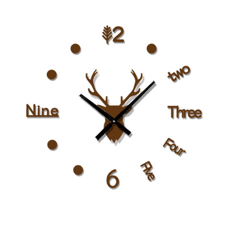 Hirschkopf Wanduhr
