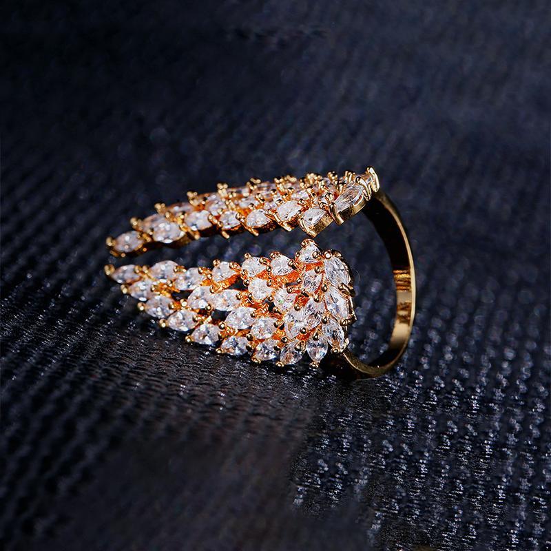 Elegante Engelsflügel Ringe für Damen