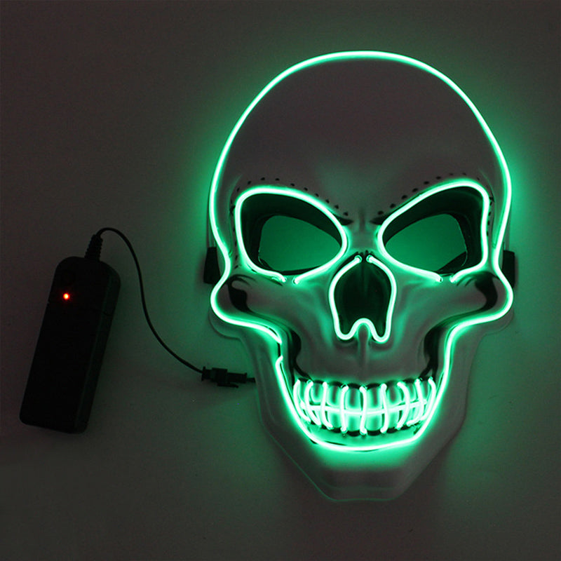 LED leuchtende Totenkopfmaske