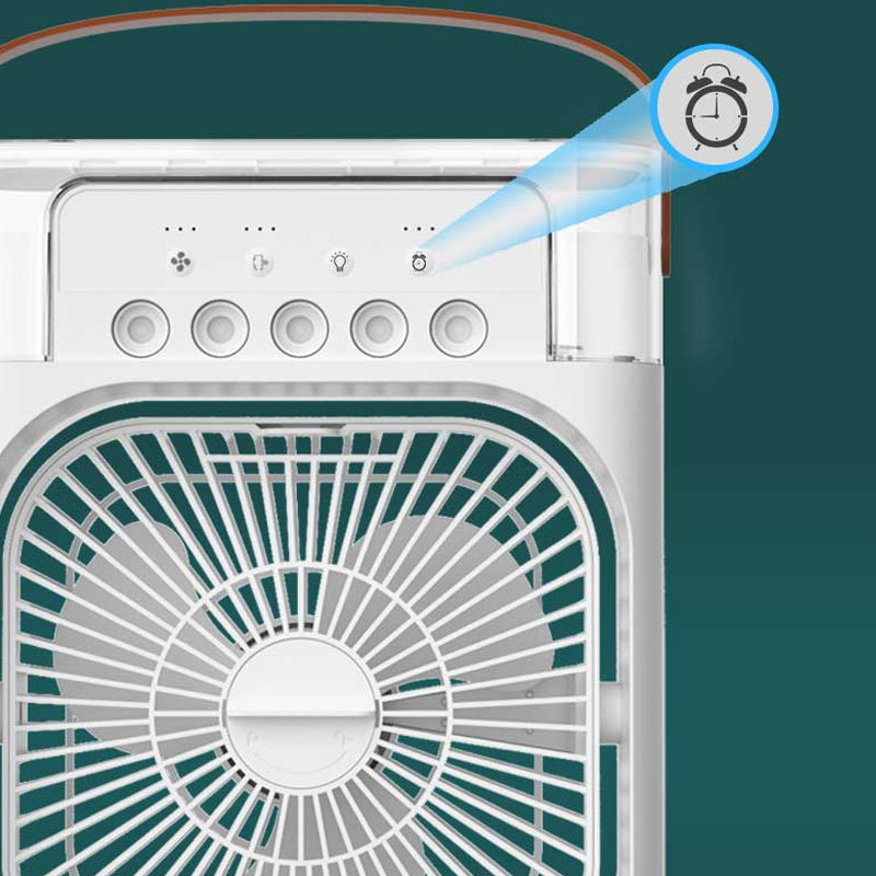 Tragbarer Klimaanlagenventilator + Luftbefeuchter