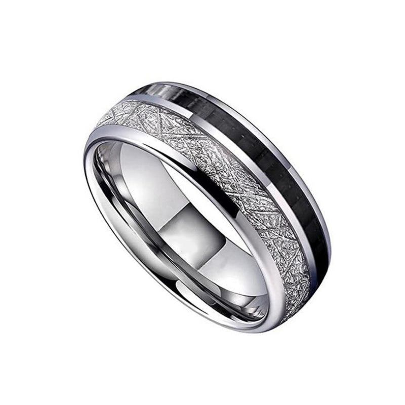 Zweifarbiger Ring aus Edelstahl
