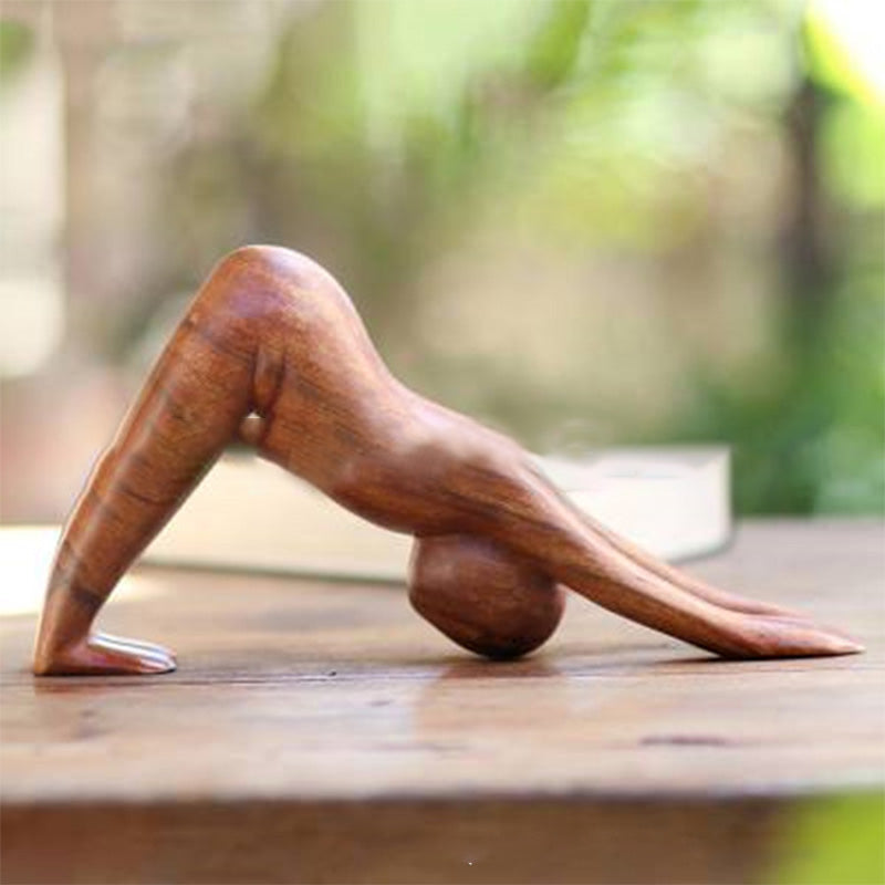 Holz Yoga Harzdekoration