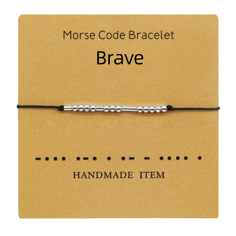 Paar Armband mit Morsecode