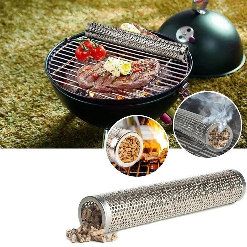 Grillrauchrohr aus Edelstahl 12" - 5 Stunden Rauchwolke