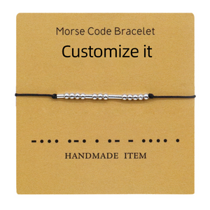 Paar Armband mit Morsecode