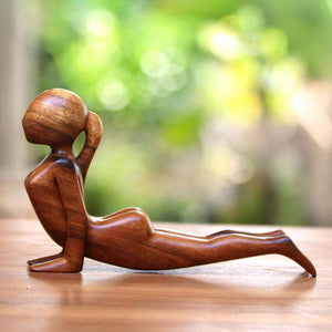 Holz Yoga Harzdekoration