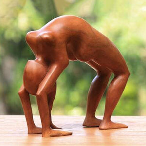 Holz Yoga Harzdekoration
