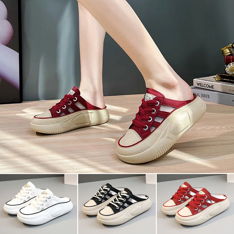 Lässige atmungsaktive Plateau-Sandalen für Damen