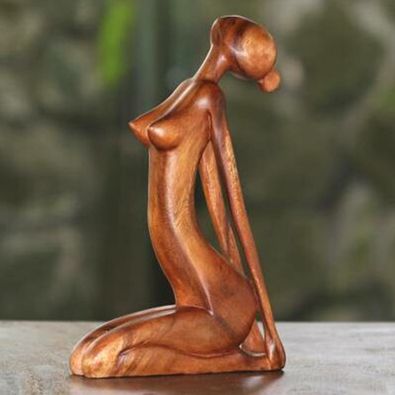 Holz Yoga Harzdekoration