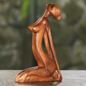 Holz Yoga Harzdekoration