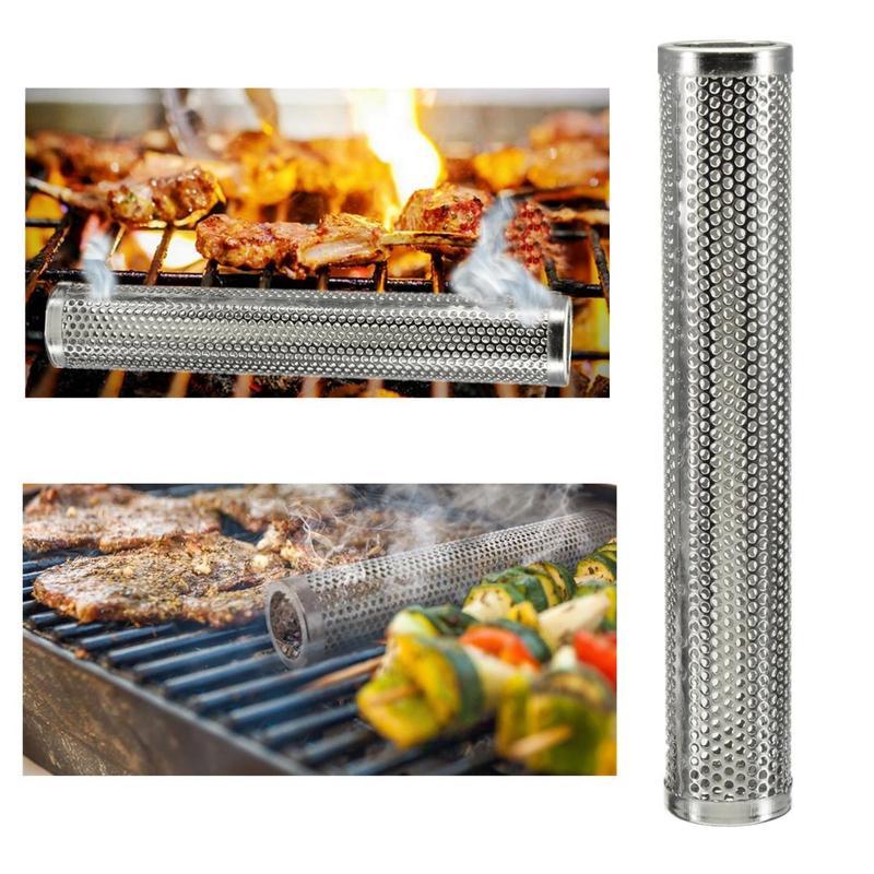 Grillrauchrohr aus Edelstahl 12" - 5 Stunden Rauchwolke