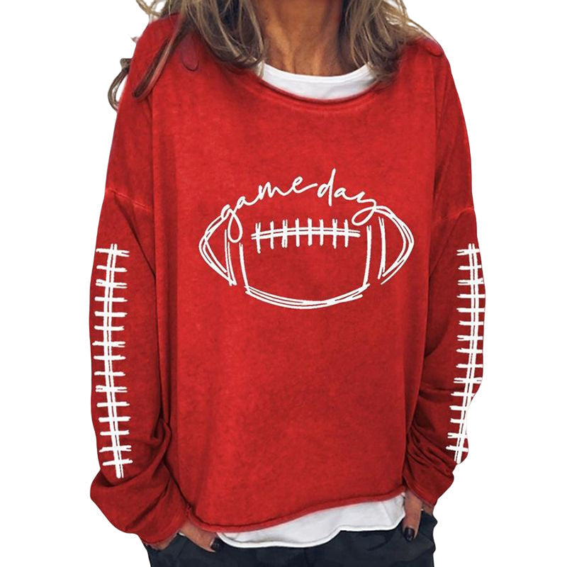 Lässiges Rugby-Sweatshirt mit Rundhalsausschnitt