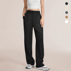 Bequeme taillierte Hose mit weitem Bein