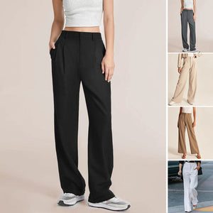 Bequeme taillierte Hose mit weitem Bein