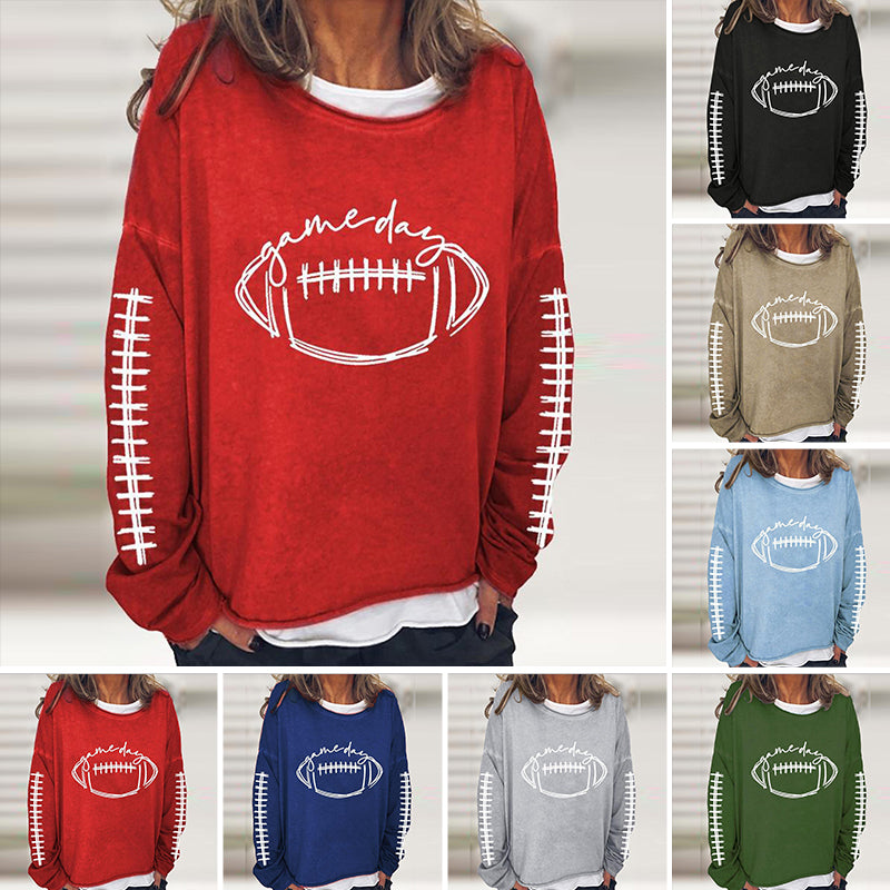 Lässiges Rugby-Sweatshirt mit Rundhalsausschnitt