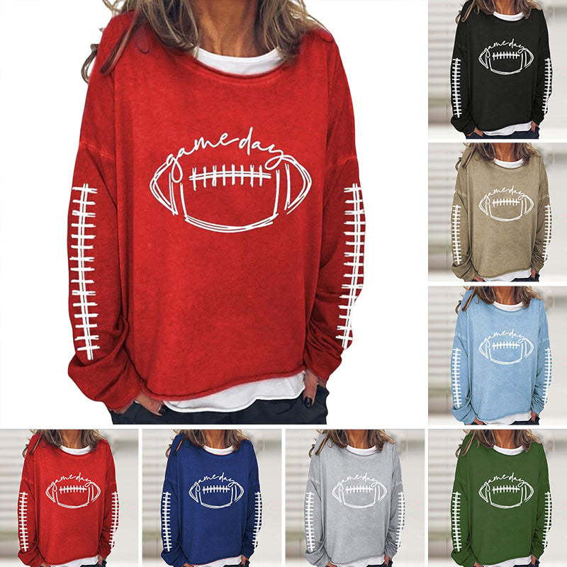 Lässiges Rugby-Sweatshirt mit Rundhalsausschnitt