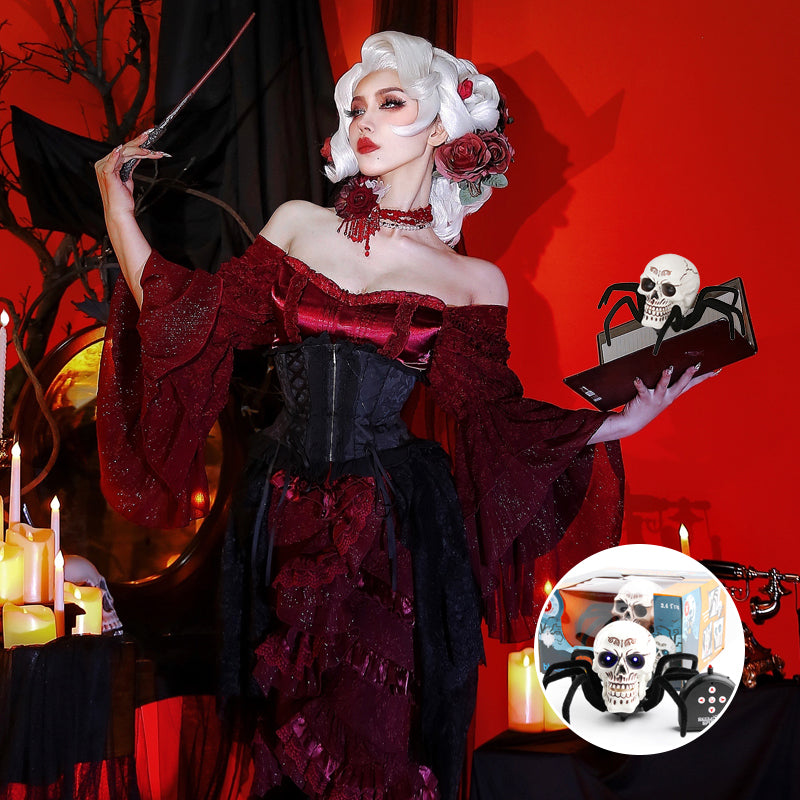 Halloween-Totenkopf-Dekoration mit Fernbedienung