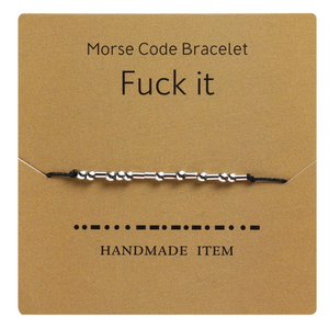Paar Armband mit Morsecode