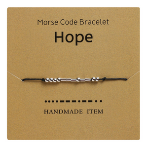 Paar Armband mit Morsecode