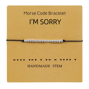 Paar Armband mit Morsecode