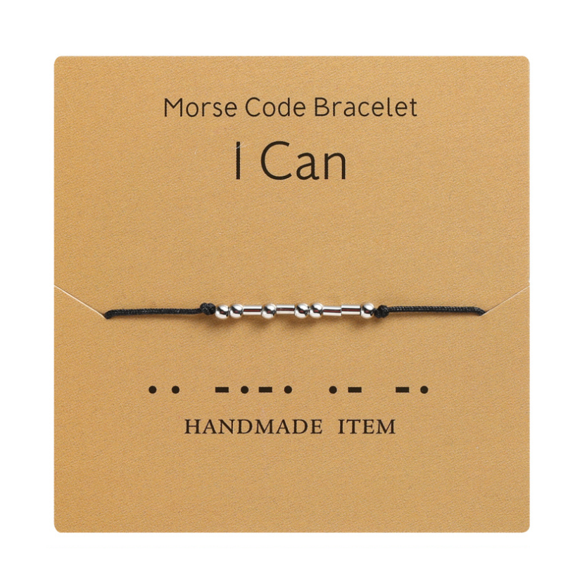 Paar Armband mit Morsecode