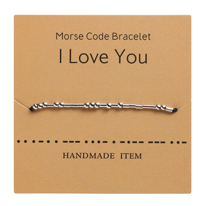 Paar Armband mit Morsecode